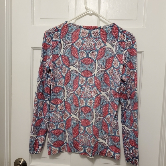Talbots Garden Medallion Crewneck Sweater Size XS, Preppy, Colorful - Picture 9 of 9